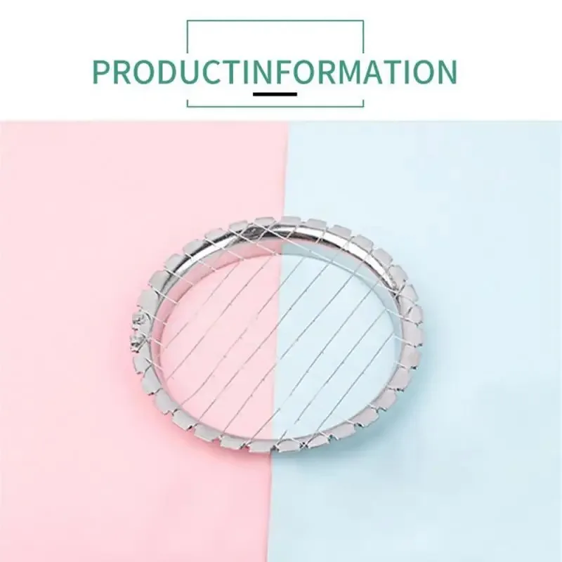 Stainless Steel Egg Slicer Cutter Mesh Grid Vegetable Fruit Chopper Salad Dessert Potato Cube Grid Cutting Kitchen