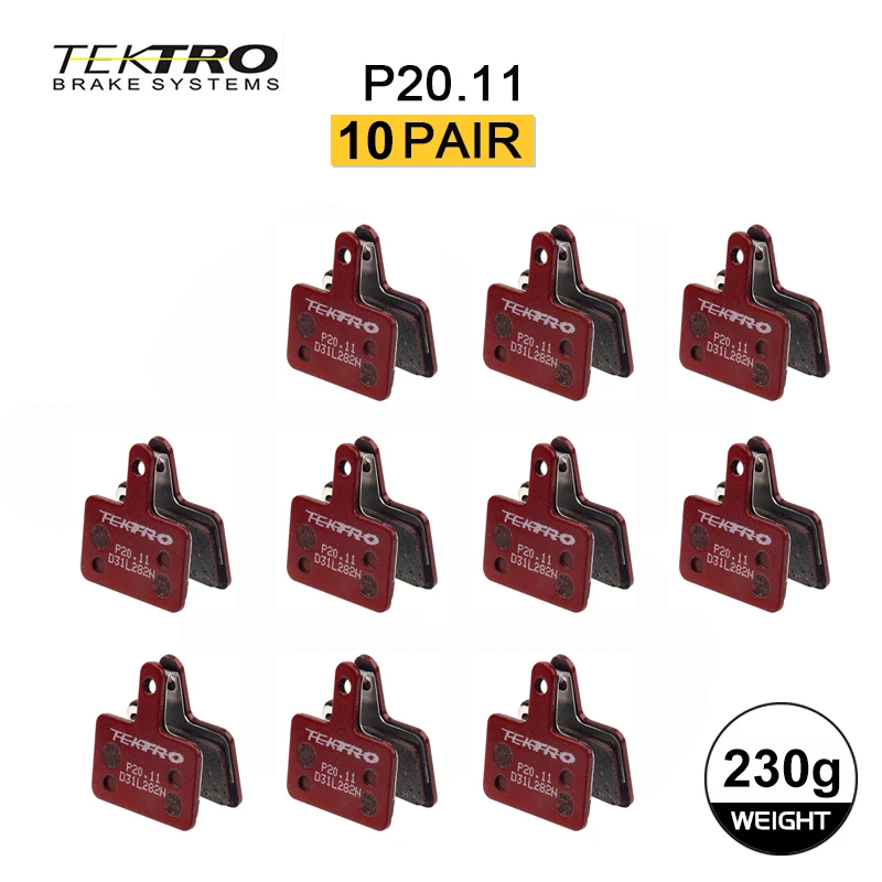 TEKTRO E10.11 P20.11 Pastiglie Freno MTB Bike Pastiglie Freno A Disco Idraulico Per Shimano M335 395 Pastiglie Per Biciclette In Ceramica Metallica Freno A Disco - Foto 11