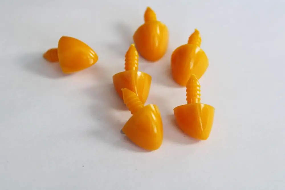 20 Stück/Los 17x28mm Orange Tier-Spielzeugmund mit weicher Unterlegscheibe für DIY Plüschpuppe