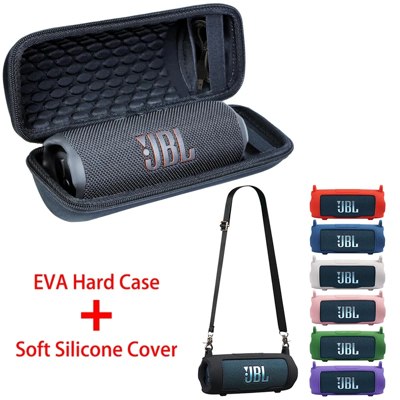 Custodia Da Viaggio Rigida EVA Per JBL Charge 3 – Cover Antiurto E Semimpermeabile Con Spazio Per Accessori, Colore Nero