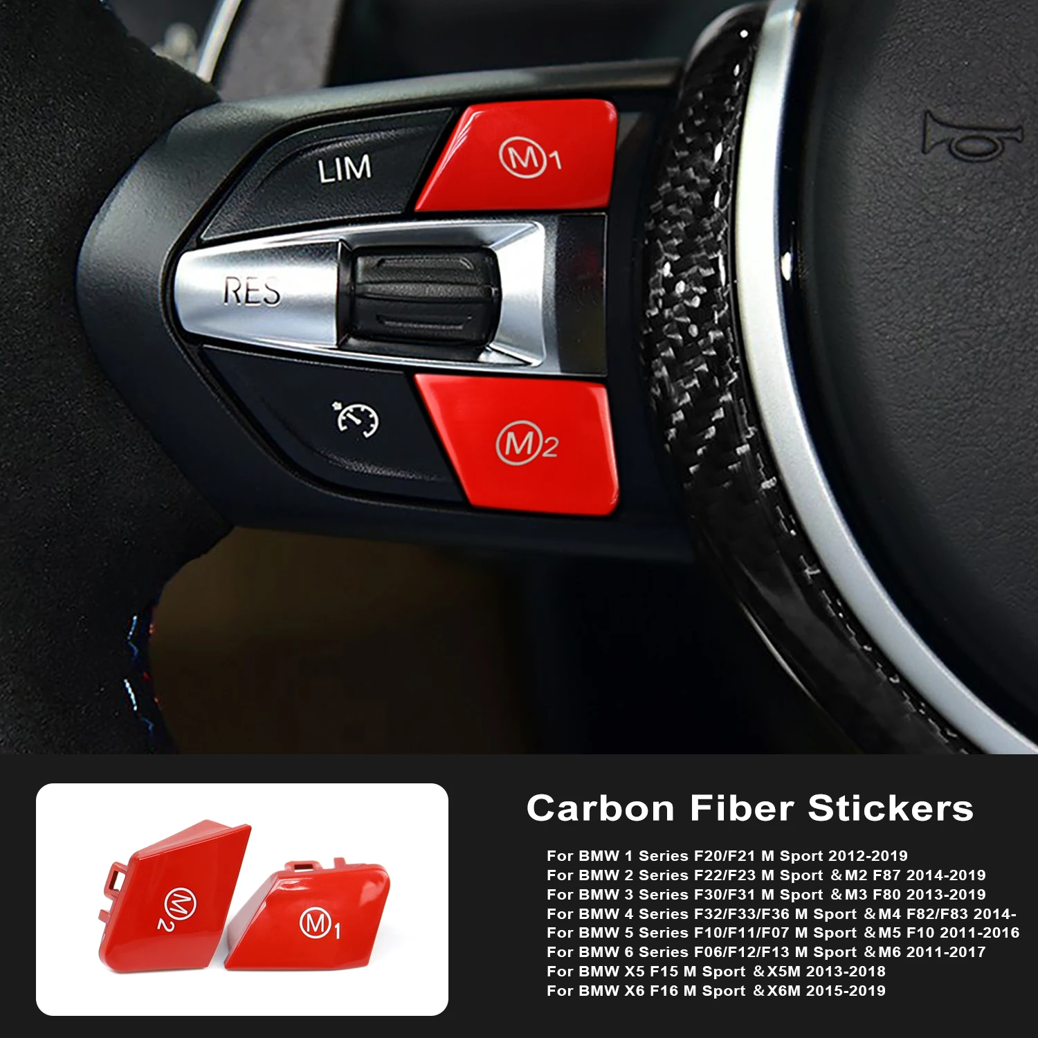 Deluxe Steering Wheel Button Cover Trim