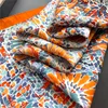 Summer Fashion 70x70cm Silk Square Plaid Scarf Women Retro Satin Neck Hair Tie Band Soft Neckerchife Hijab Head Foulard Bandana 4