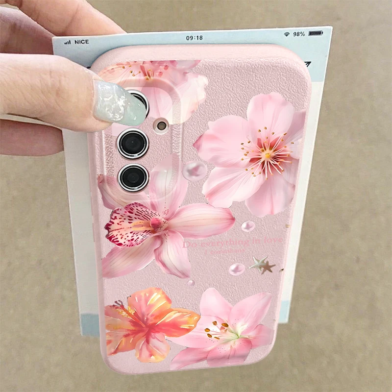 Elegant Pink Lily Flower Case - Chic and Stylish Smartphone Cover