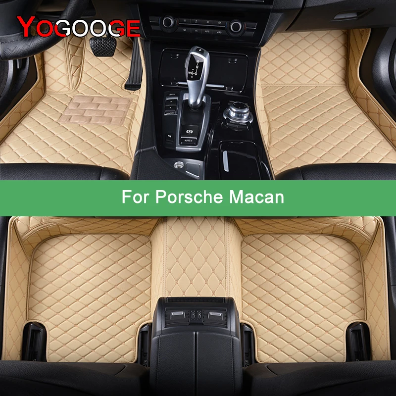 Yogooge Tappetini Auto Personalizzati Per Porsche Macan 2014-2023 Auto Tappeti Piede Coche Accessorie