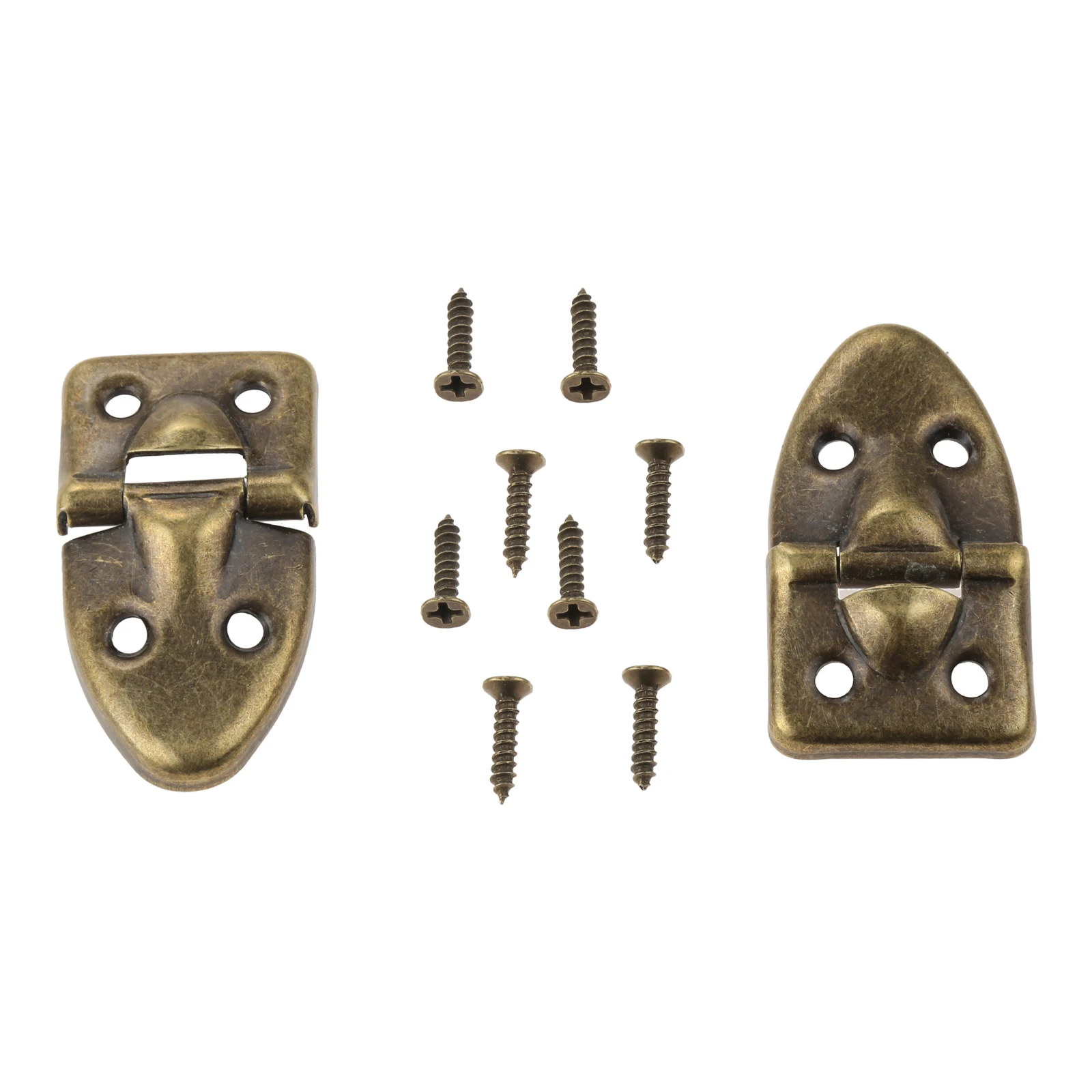 2PcsDecorativeBoxHingesJewelryBoxHardwareforVintageWooden