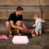 Sand Table Storage Box Sandbox with Lid Play Sandpits Kids Toys Tray for Toddler 3