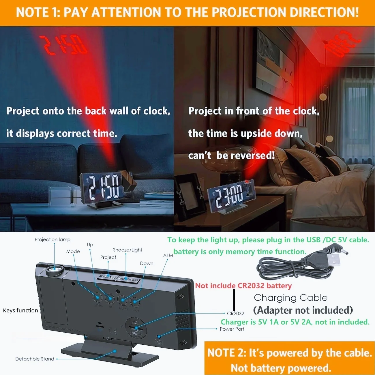 ساعة رقمية فاخرة بإضاءة خلفية وشاشة عرض