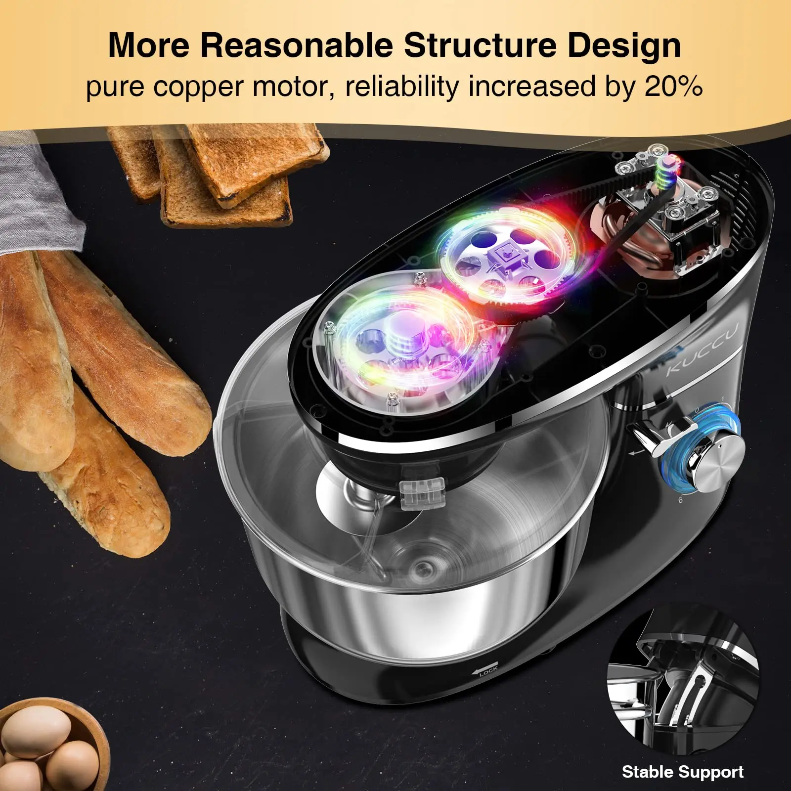 Professional Batidora Kitchenaid 4l Stainless Steel Food Mixer 6 Speed  Tilt-head Food Electric Mixer Kitchen Machine - Food Mixer Parts -  AliExpress