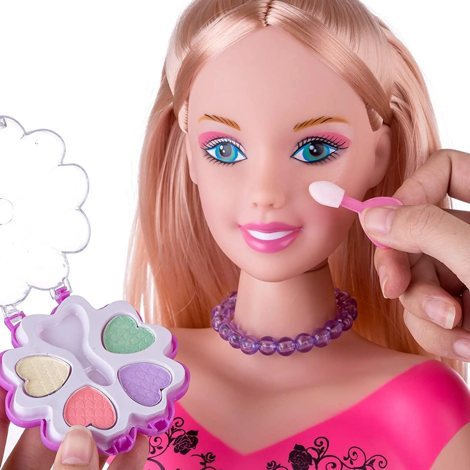 Fingir jogar criança compõem brinquedos 25/32 pces rosa maquiagem conjunto  princesa cabeleireiro simulação brinquedo para meninas vestir cosméticos -  AliExpress