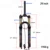 bolany Mountain Bike Fork 29 inch bike suspension MTB Air Suspension fork shock absorbing fork MTB fork Downhill suspension fork 9