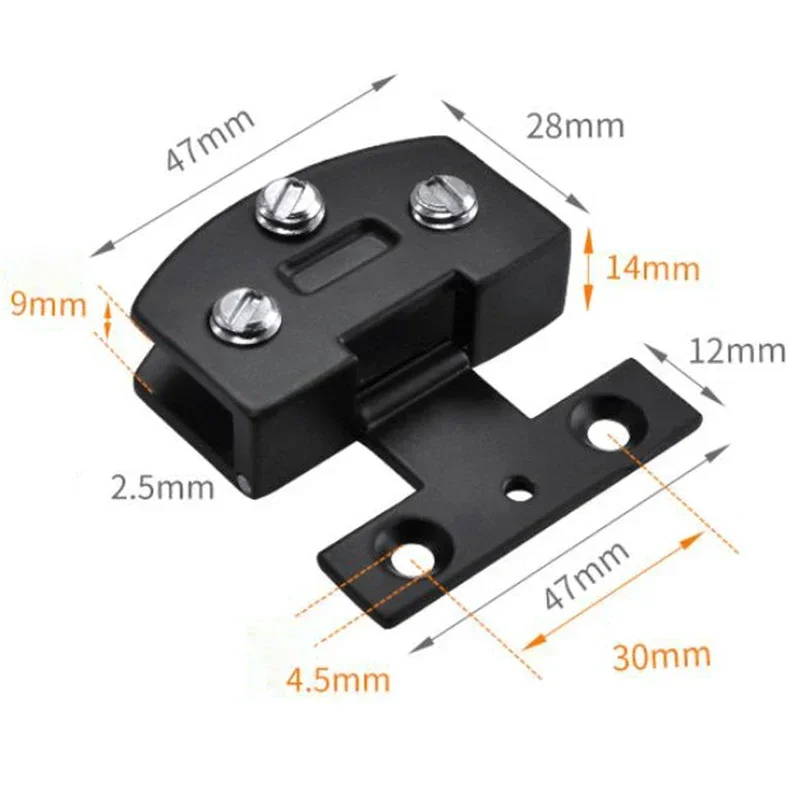 Description Picture 6 of item1pc Glass Door Hinge Wine Cabinet Door Hinge No Drilling Frameless Clamp Side Mounted Hardware Furniture Hardware Accessories