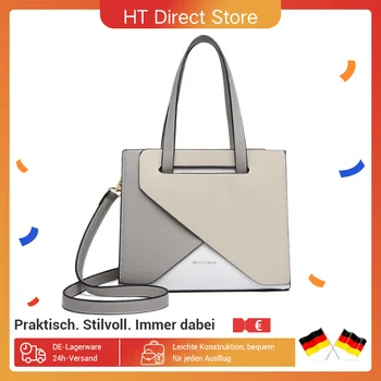 Miss Lulu WOMEN'S PU leather Handbag Medium Shoulder bag with Adjustable Strap & Handle office/Everyday