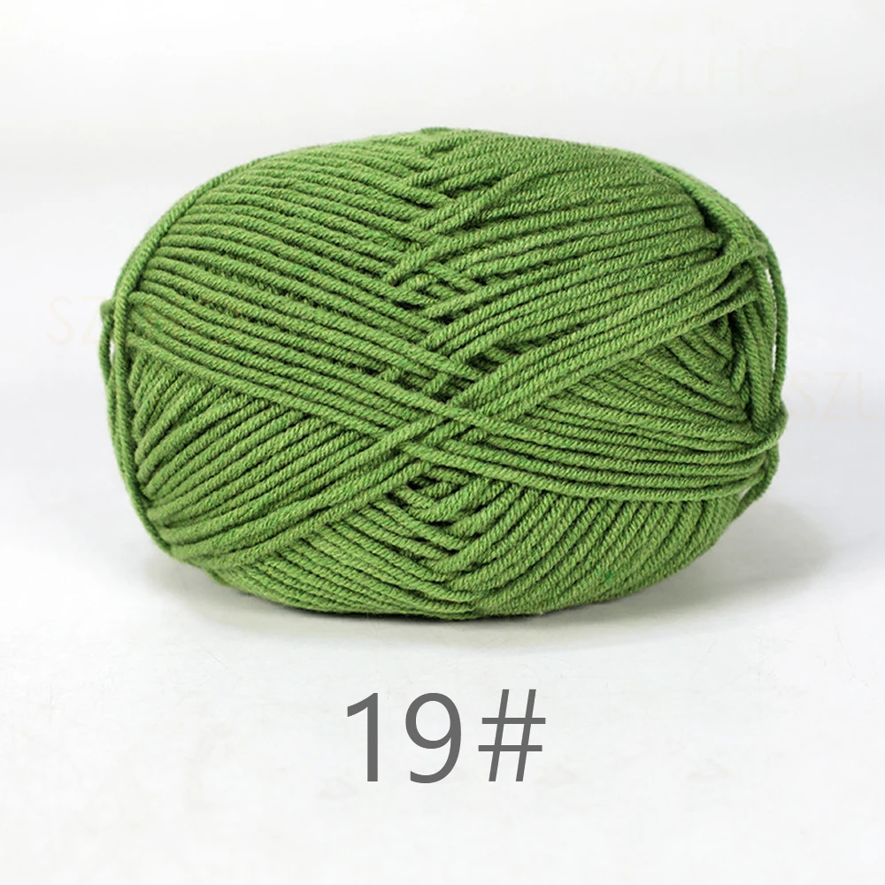 Luxurious Soft Milk Cotton Yarn Pack for Knitting and Crochet Projects - 5PCS, Total 250g