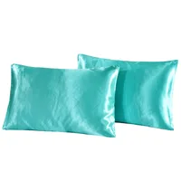 A pair Queen Satin Silk Pillowcase 3