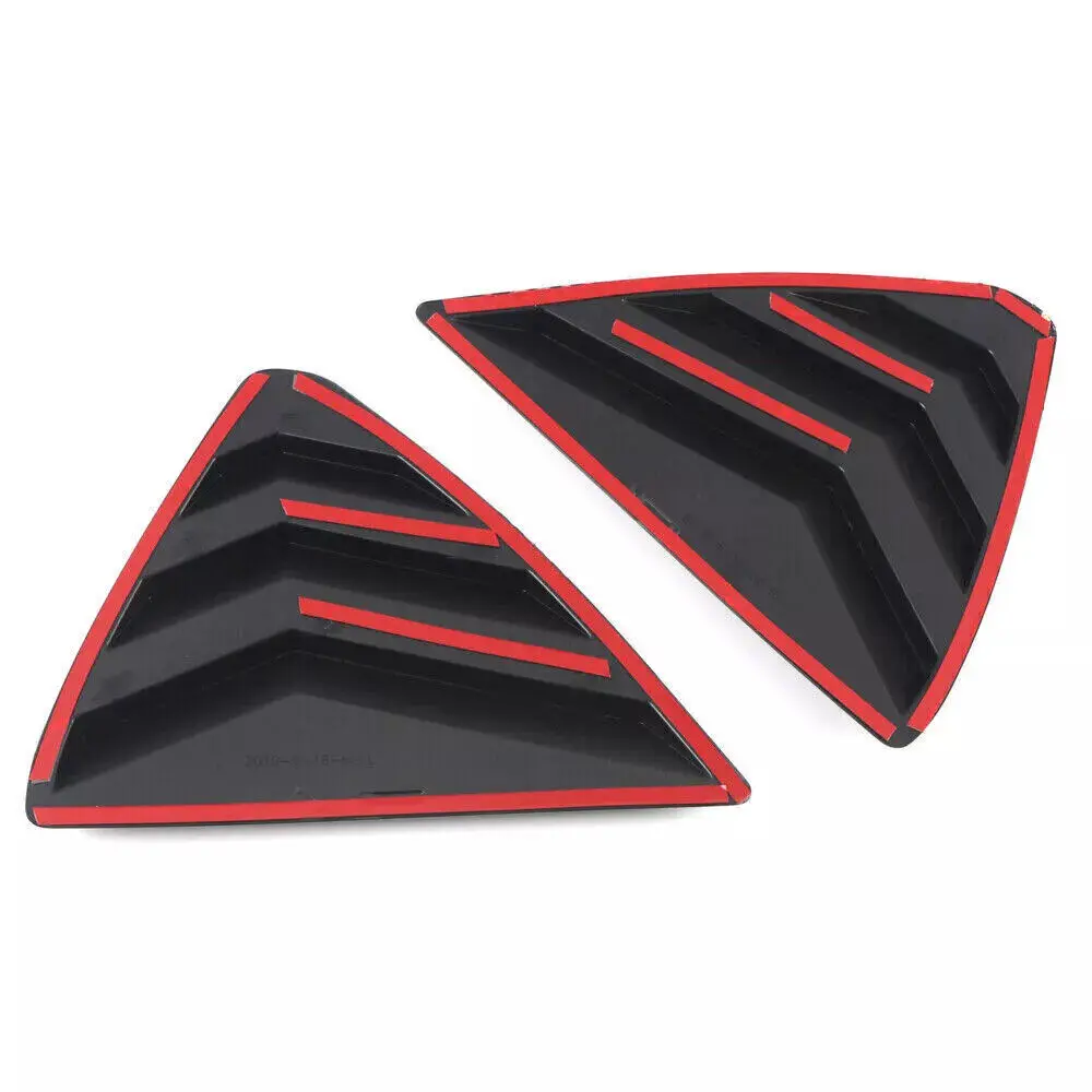 Car Rear Louver Window Side Shutter Cover Trim Sticker Vent Scoop ABS Carbon Fiber Accessories For Mazda CX-5 CX5 Auto
