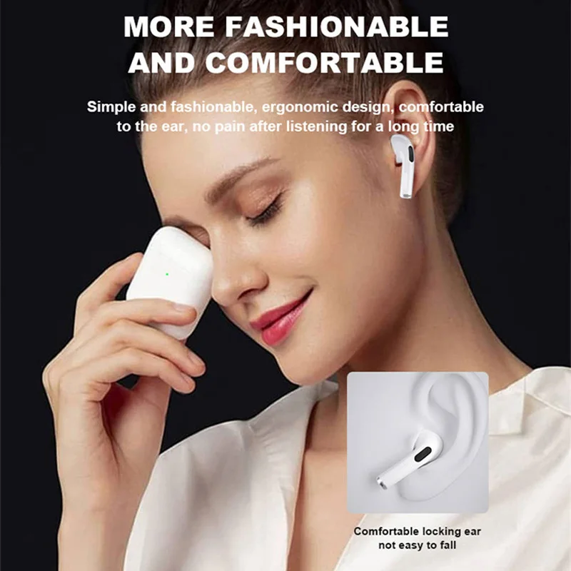 Wireless Earphones #Air Mini Pro4 TWS Bluetooth 5.0 In-Ear Stereo Earbuds Charging Case Waterproof Sports Handsfree Headset