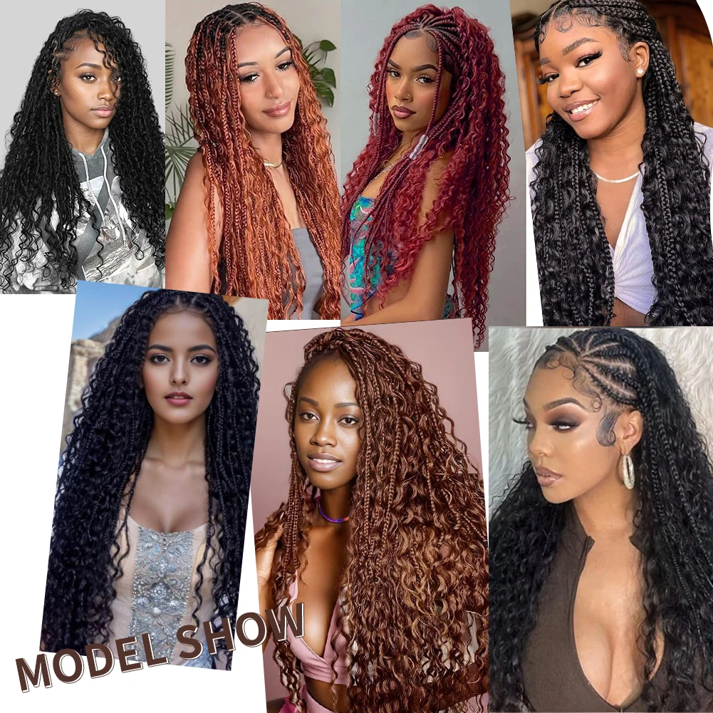 Curly Braiding Synthetic Hair Deep Wave Bulk Hair Crochet For Braiding No Weft Bundle Brazilian Virgin Water Curly 22 Inch