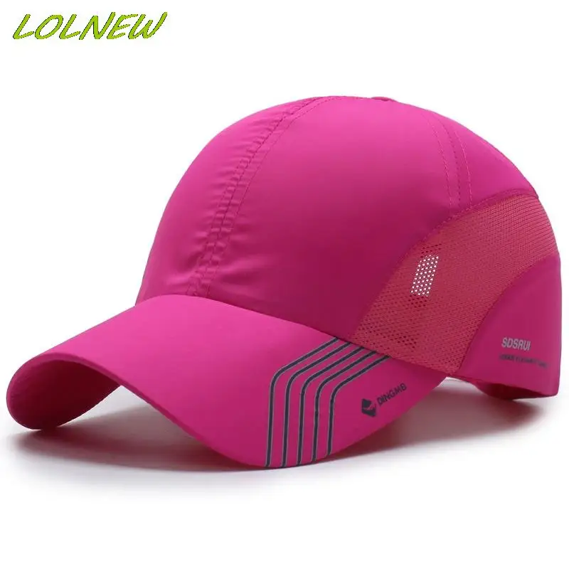 Summer Sports Breathable Ultra-Thin Quick Drying Solid Color Women Men's Baseball Cap Mountaineering Cycling Fishing Sun Hat baseball cap baseball caps baseball hats