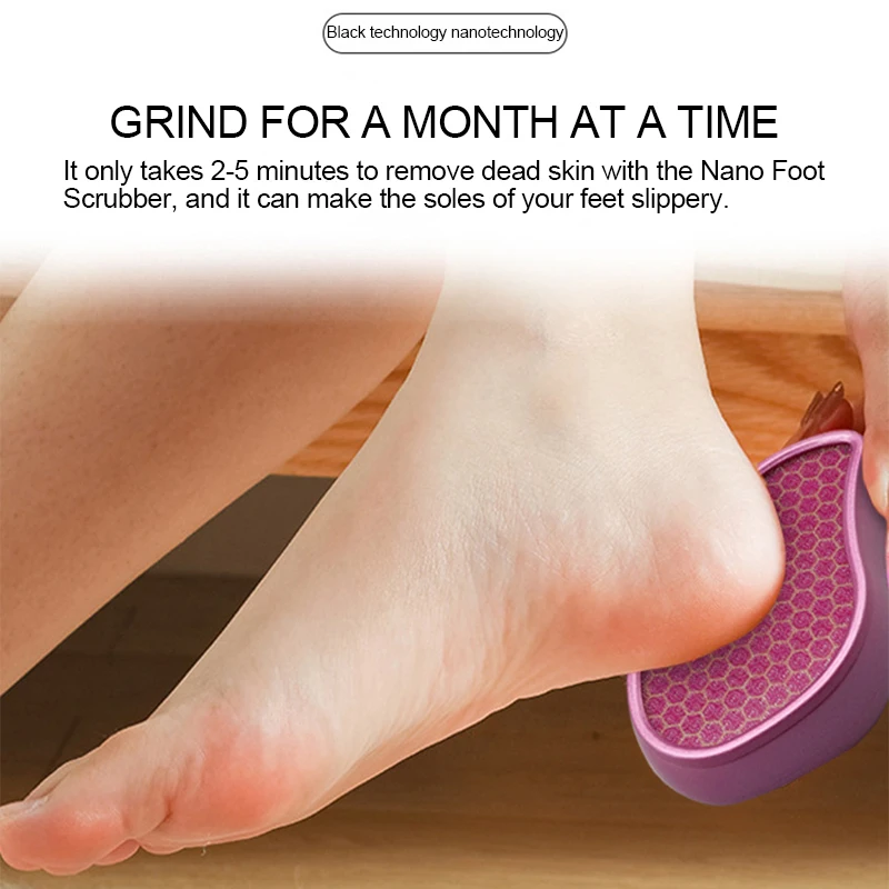 Foot File 1PC Nano Glass Foot Plate Exfoliate Foot Hard Dead Skin Pedicure Remover Scrubber