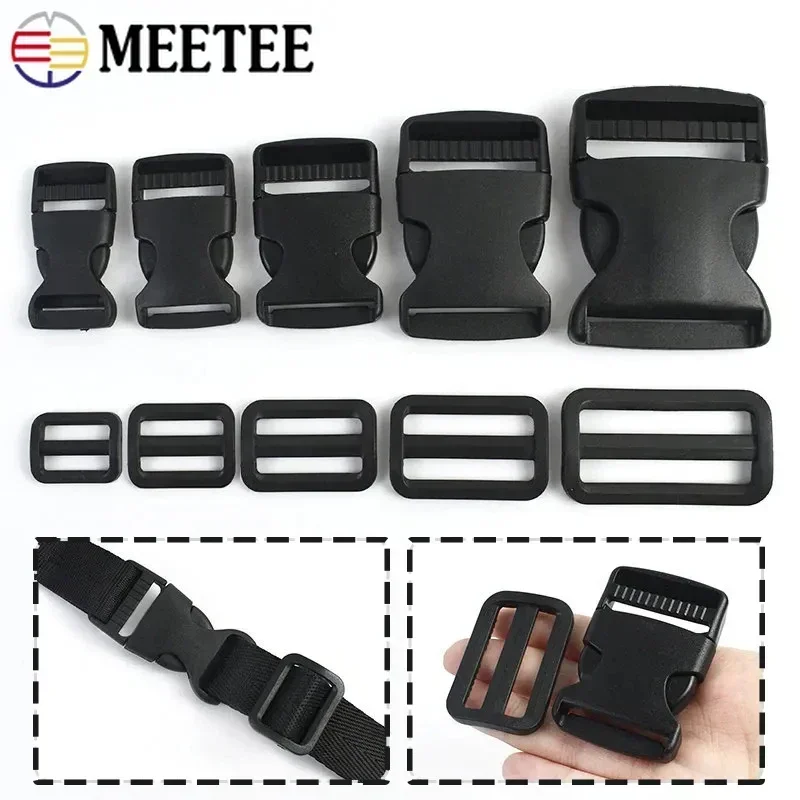 2-10Sets 20-50mm Pet Collar Repair Accessories Black Plastic