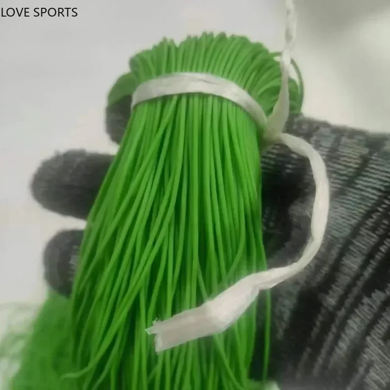 5 Meters Green Rubber Solid Elastic Rubber Line Fishing Traditional Level Round Elastic Rope Tied Line Fish Diameter 1.2MM