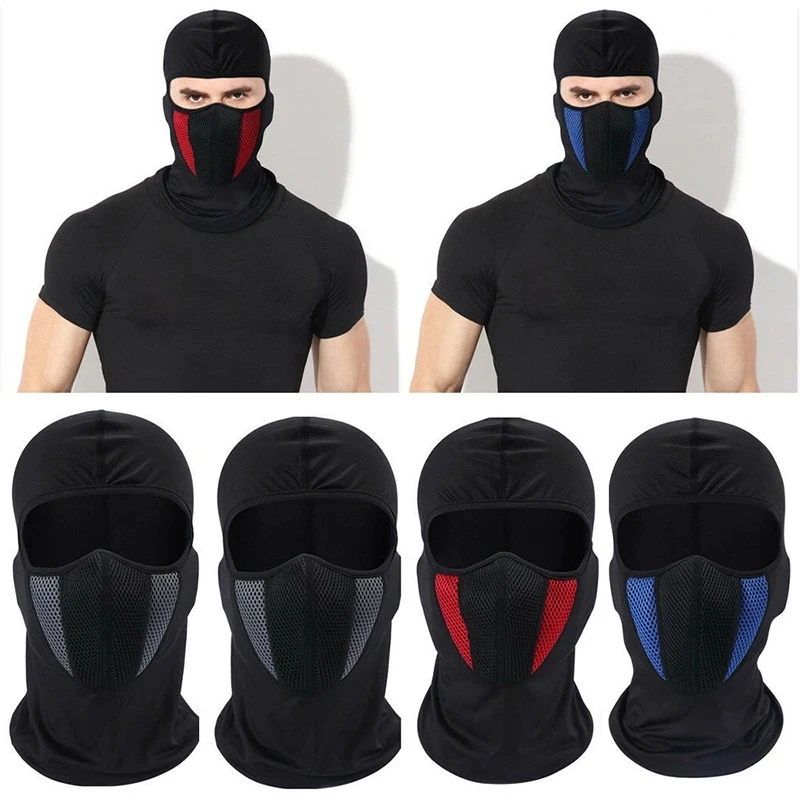 Breathable Balaclava Motorcycle Full Face Mask Motorbike Cycling Bike Mask Motocross Helmet Hood Moto Riding Neck Face balaclava mask