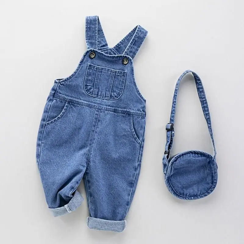 Baby Denim Overalls - Distressed Jean Jumpsuit Für Jungen & Mädchen