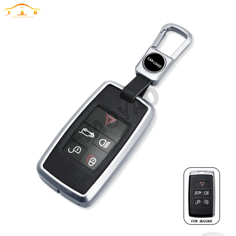 

Cover Key Case for Jaguar XE E-PACE XF for Land Rover Range Rover Evoque Discovery Sport Velar Zinc Alloy Keychain Accessories