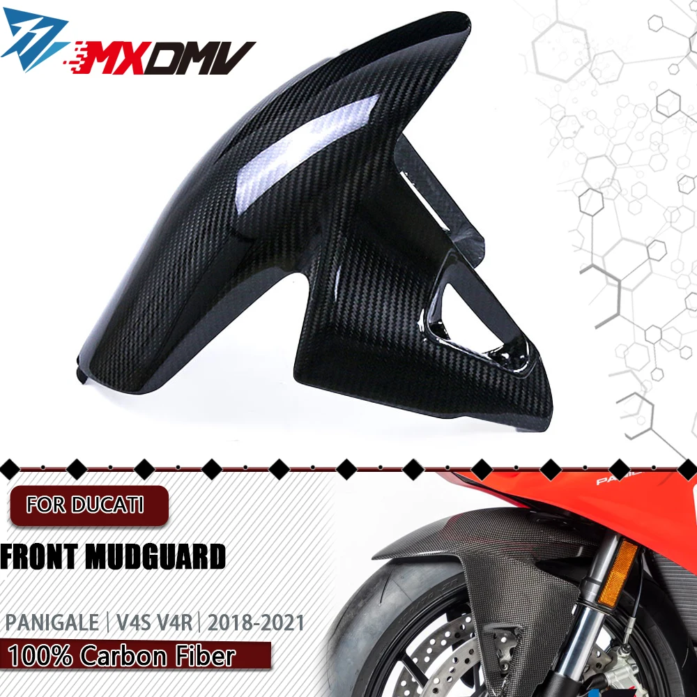 Per Ducati Panigale V4/S/R V2 Streetfighter V2 V4/S Superleggera V4 Accessori Moto Parafango Anteriore In Fibra Di Carbonio Parafango
