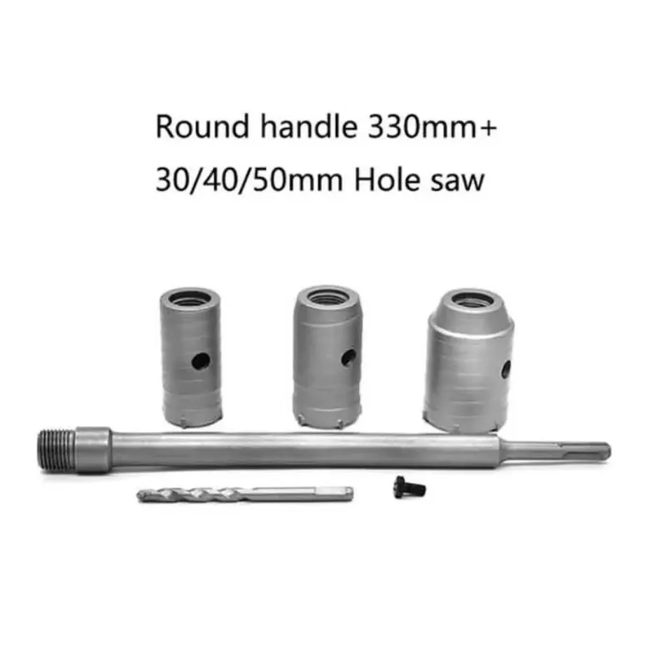 Air Conditioner Hole Saw Set for Cement Stone Brick Wall Drilling Concrete Wall Hole Opener Carbide Electric Hammer Drill Tool