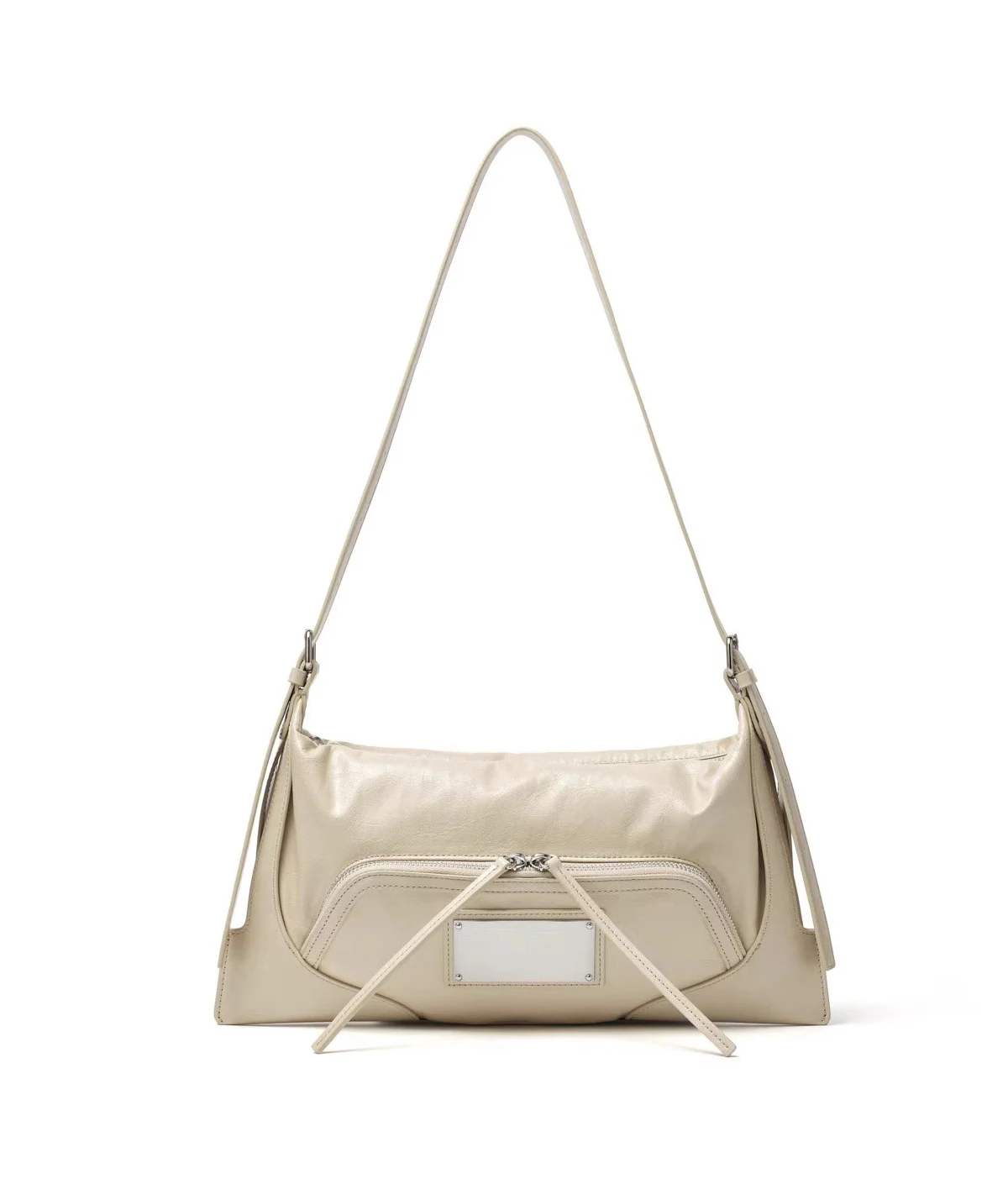 Fashionable Soft pu Leather Headlayer Trapezoidal Casual Flip Single Shoulder Bag Underarm Phone Bag Autumn New Arrival 2025