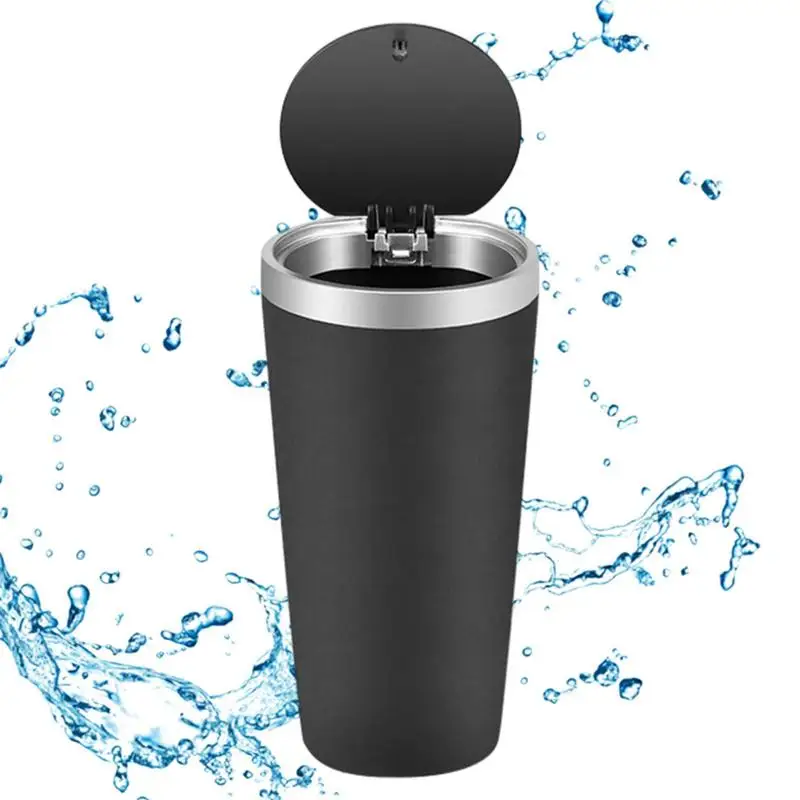 UniversalCarMiniTrashCan800mlCupHolderTrashBinLeakproofOdor