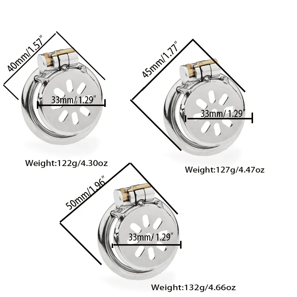 Male Slave Super Mini Chastity Cage Stainless Steel Chastity Device Penis Cage Cock Ring With Lock Sex Toys For Men BDSM Sissy