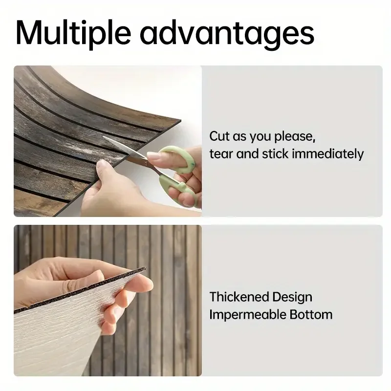 3m×40cm wood grain wallpaper Self Adhesive Removable Waterproof PVC wall sticker for Living Room Bedroom Wall DIY Modern Decor