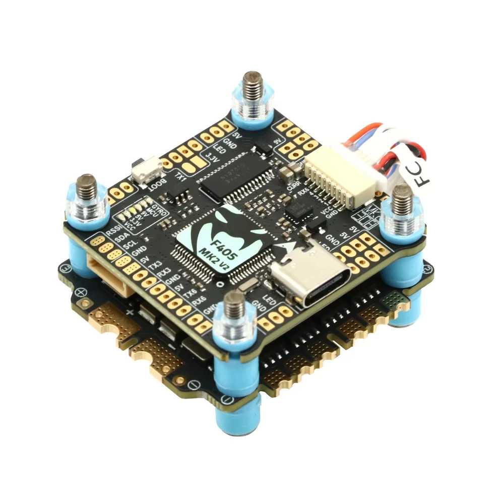 Diatone MAMBA F405MK2 F405 MK2 Betaflight Flight Controller with F55A 55A 3-6S DSHOT600 ESC for FPV Racing Drone thumbnail 3
