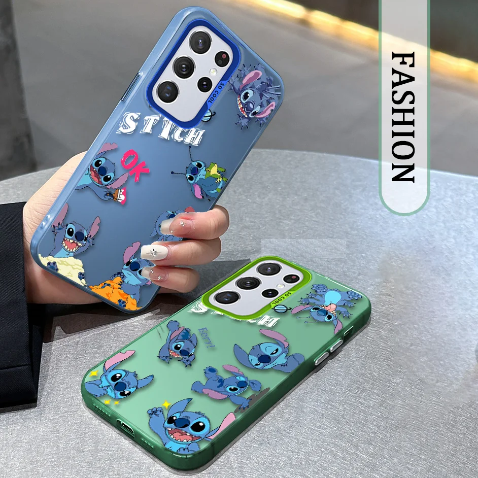 Disney Stitch Style Per Samsung A 12 13 15 20 21 23 30 31 32 33 34 35 50 51 52 53 55 71 Custodia Per Telefono Colorata Custodia Morbida Funda