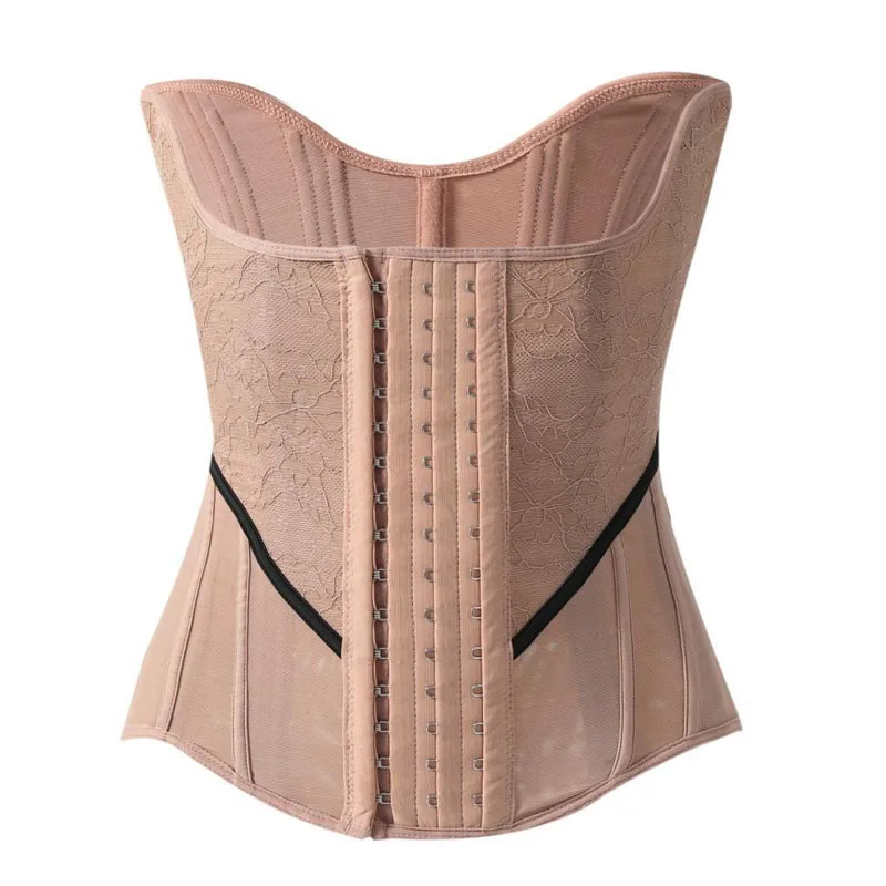 thumbnail image 2 of Aecibzo Women's Black Waist Trainer - Corset Body Shaper For Workout & Shapewear 2 of 9