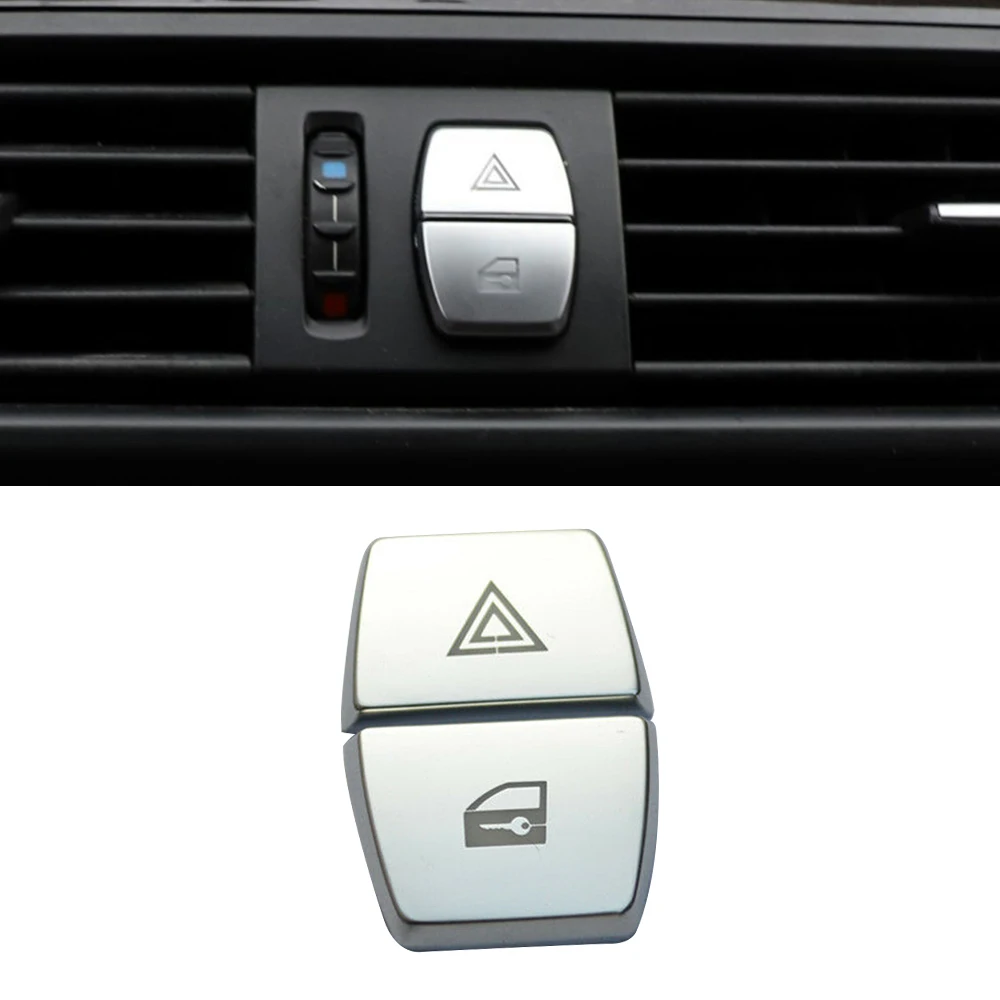 

2Pcs Button Covers Sticker Car Chrome ABS Shift Knobs Decorative Cover Trim For BMW 5 Series F10 Car Interior Accessories