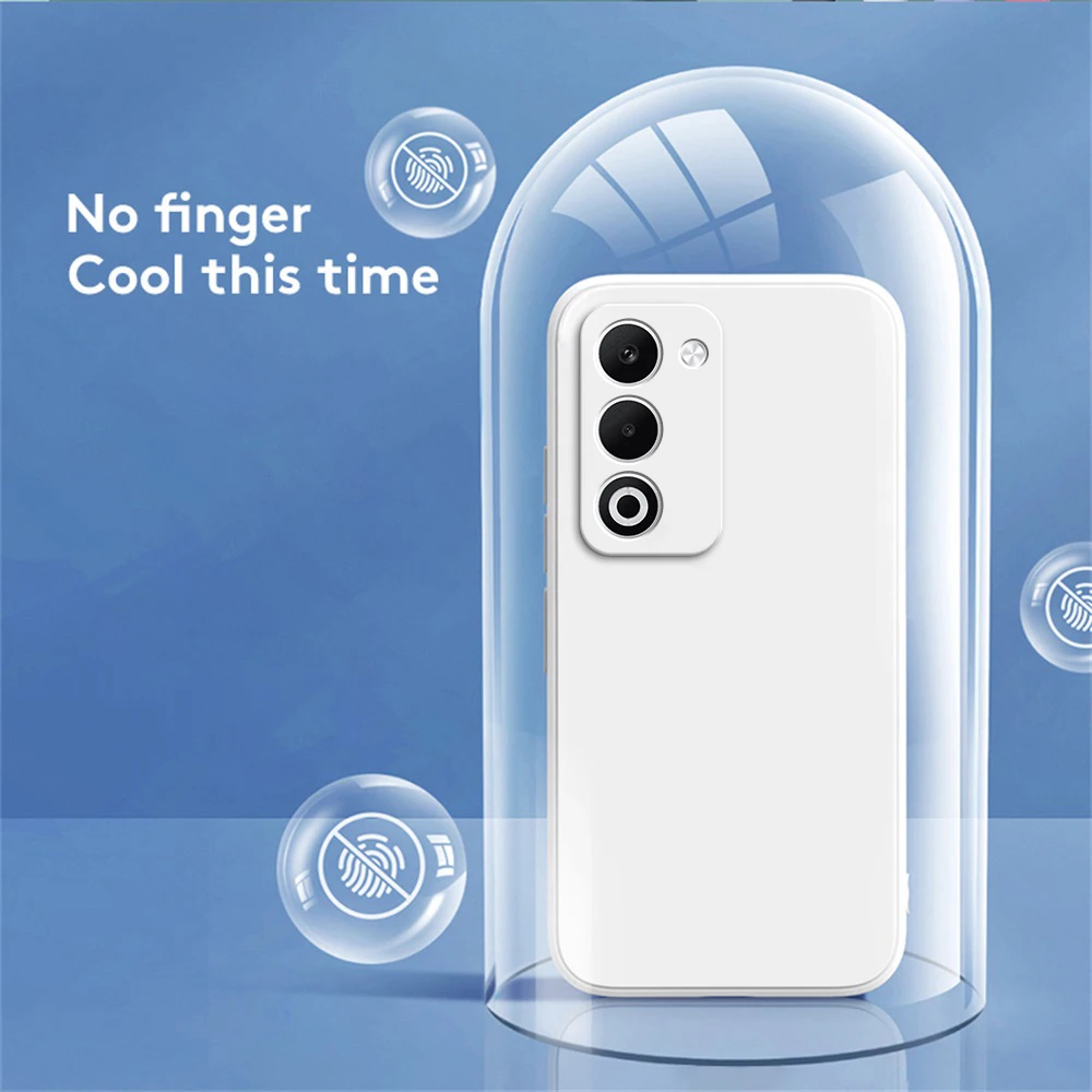 Candy Color Liquid Silicone Shockproof Phone Case with Lens Protection
