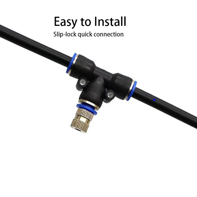 1 Százalékos Kölyökhűtési Rendszer Alacsony Nyomású Porlasztó Fúvókák 12–8 Mm -Es Csúszászár Gyors Csatlakozók Párásítják Az Öntözőt Permetezőgépet - Image 5