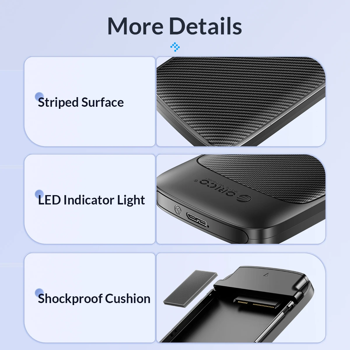 SSD e HDD, USB 3.1, 6Gbps, SATA