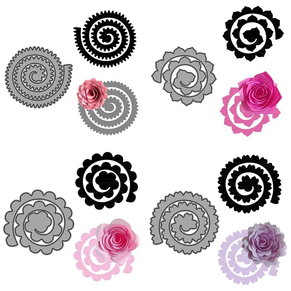 Metal Cutting Dies 24 Styles Scrapbook Embossing Circle Die Cuts Photo Album Cutter Paper DIY Craft