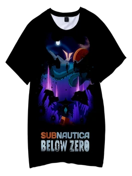 Мужская и женская футболка оверсайз Subnautica с 3D принтом, Харадзюку, хип-хоп аниме, бесплатная доставка