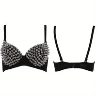 Soutien-gorge sexy en dentelle pour femmes, soutien-gorge sans fil à clous steampunk, soutien-gorge tendance pour soirée en boîte de nuit 6
