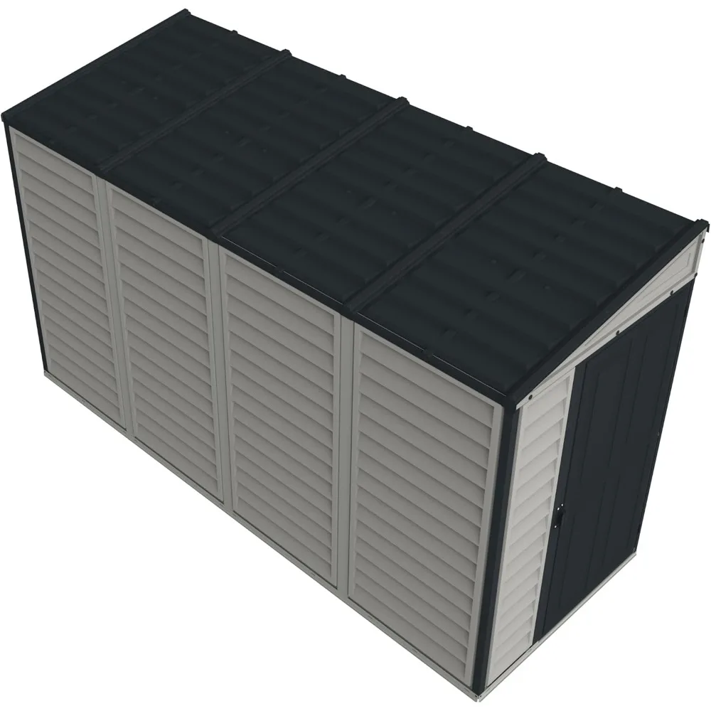 Resin Outdoor Garden Lean to Storage Shed with Foundation Kit 6
