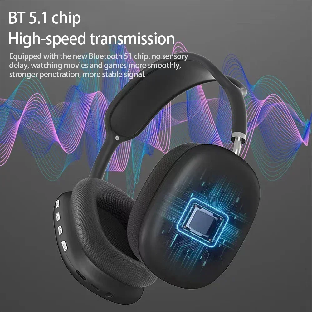 Wireless Headphones P9 Wireless Bluetooth Headset Outdoor Sports Gaming Noise Cancelling Earbuds