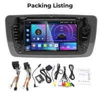 Autoradio 7 pouces IPS écran tactile sans fil Carplay Android Auto filaire pour Seat Ibiza 6j 2009-2013 DSP GPS lecteur multimédia de voiture 8