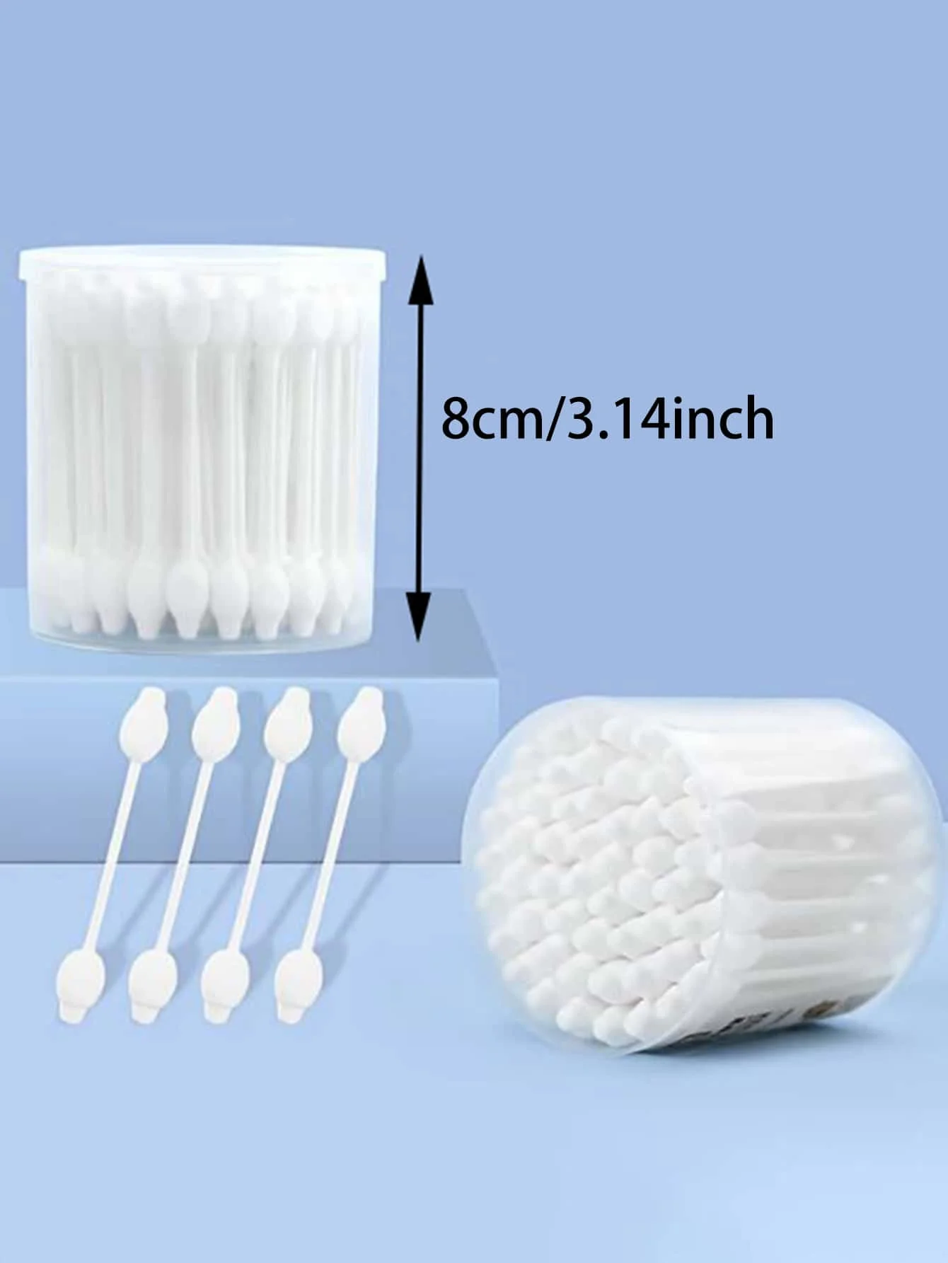 1pc-Pet cotton swab, a dual-use large tip for ear and skin cleaning, gentle care for cats and dogs