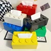 Spring Building Block Tissue Box Wall-mounted Paper Holder Bathroom Waterproof Face Towel Storage Box Punch-free Tissue Boxes 2