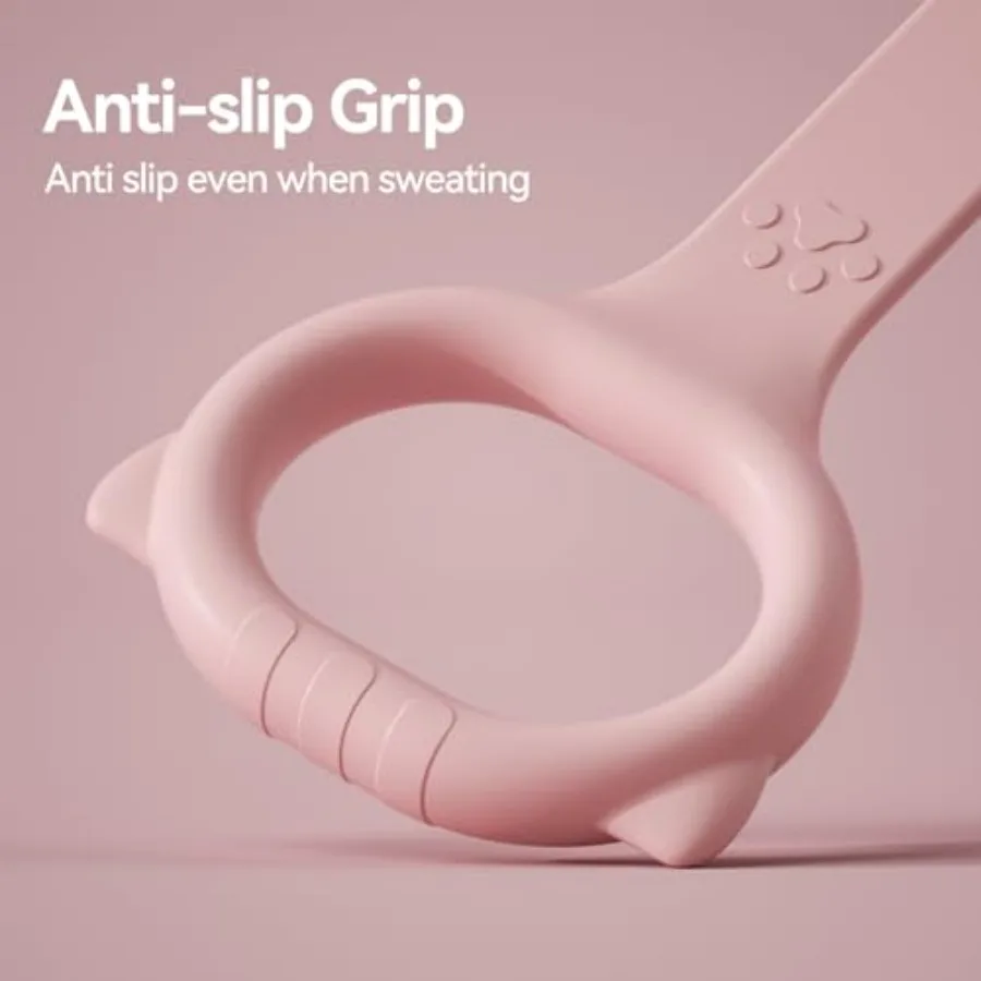 25lb Soft Kettlebell Pink and Green Figure 8 Resistance Band for Ttrength Training Physical Therapy Exercises